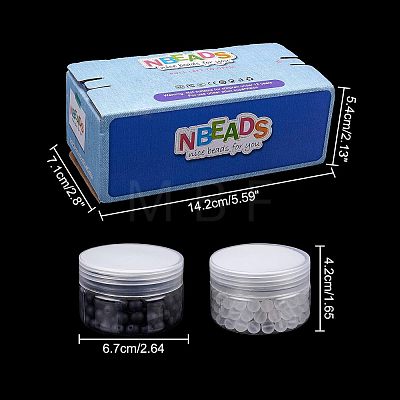  Transparent Glass Beads GLAA-NB0001-01-1