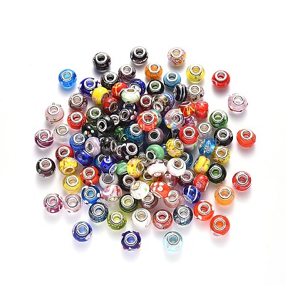 Handmade Lampwork European Beads X-LPDL-N001-M-1
