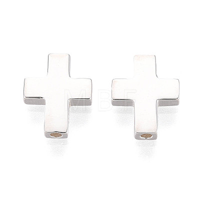 925 Sterling Silver Religion Cross Beads STER-N016-122S-1