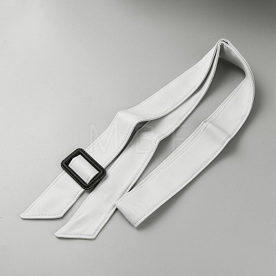 Tie a Knot Polyester Waist Belt with Plastic Buckle AJEW-WH20002-10B-1