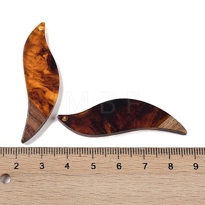 Resin & Wood Big Pendants WOOD-F015-18B-1