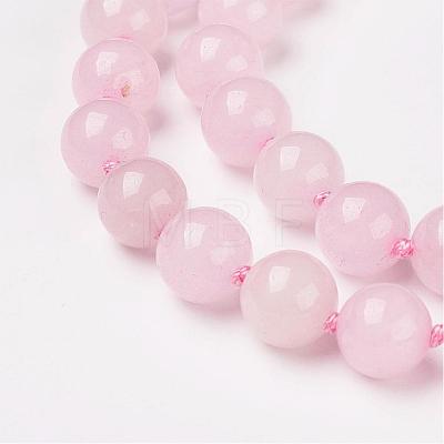 Natural Rose Quartz Beads Necklaces NJEW-F138-8mm-05-1