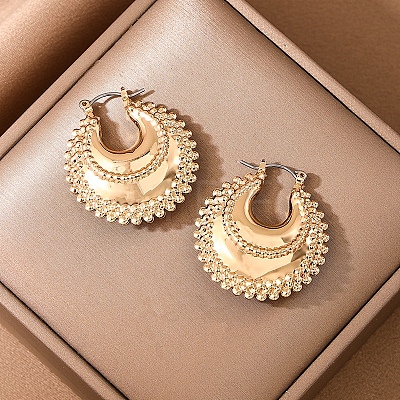 Alloy Hoop Earrings FS-WGDE27E-01-1