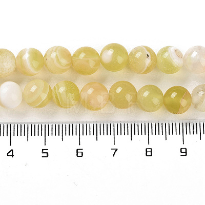 Natural Striped Agate/Banded Agate Beads Strands G-Z060-A01-B20-1