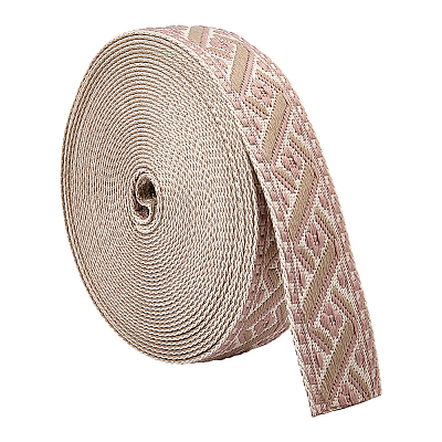 Vintage Jacquard Polyester Ribbon OCOR-WH0109-334A-1