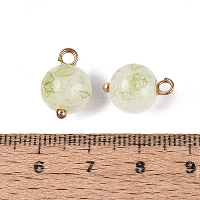 Alloy Glass Pendants GLAA-P080-04G-10-1
