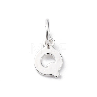 925 Sterling Silver Letter Charms LS-STER-C012-01S-Q-1