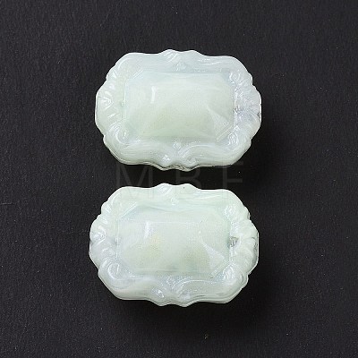 Opaque Acrylic Beads OACR-E015-07G-1