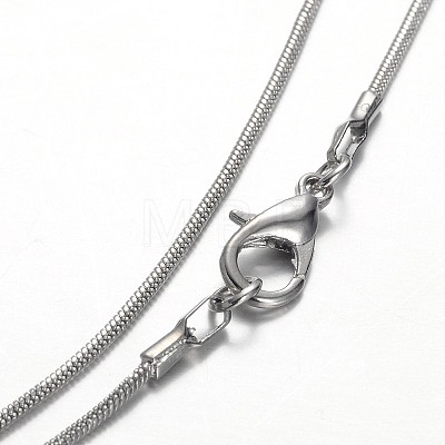 Teardrop Platinum Plated Brass Gemstone Pendant Necklaces NJEW-JN01185-1