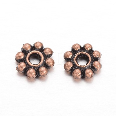 Alloy Daisy Spacer Beads PALLOY-L166-31-1