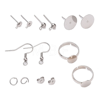 DIY Flower Earring Finger Ring Making Kit DIY-SZ0008-69-1