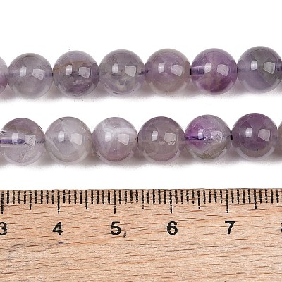 Natural Amethyst Beads Strands G-M445-8MM-01C-1