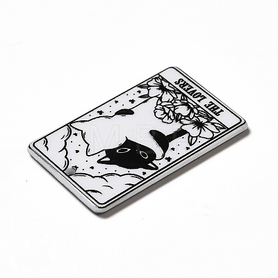 Tarot Theme Printed Acrylic Pendants MACR-G061-04G-1