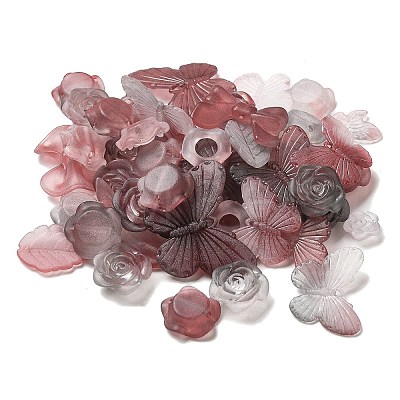 Transparent Acrylic Beads OACR-H039-04B-1