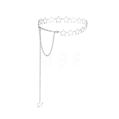 Hollow Out Alloy Star Link Chain Waist Belly Chains for Women FS-WGA1E3D-02-1