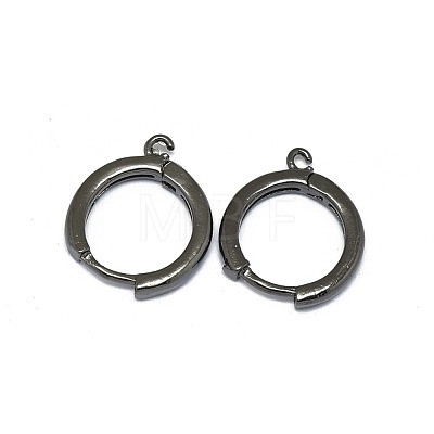 Brass Huggie Hoop Earring Findings PALLOY-F249-19-1