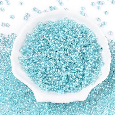 6/0 Transparent Inside Colours Glass Seed Round Beads X1-SEED-N006-004B-1