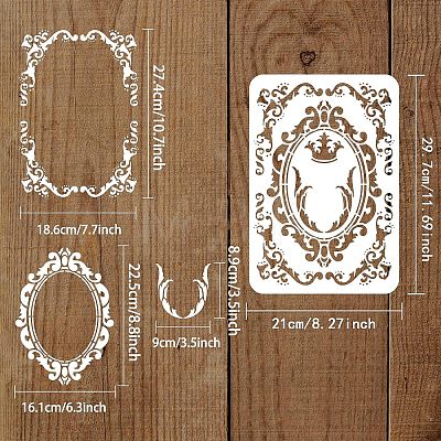 Large Plastic Reusable Drawing Painting Stencils Templates DIY-WH0202-460-1