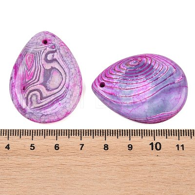Natural Dragon Veins Agate Pendants GG-K002-01-1