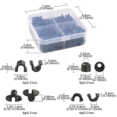 24G 4 Style AS Plastic Base Buckle Hair Findings FIND-FS0001-79-1