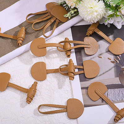 Leather Toggle Buckles FIND-WH0199-469A-1