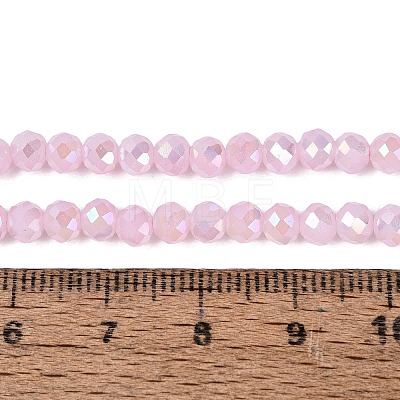 Baking Electroplate Glass Beads Strands DGLA-A039-J4mm-B26-1