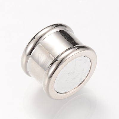 Brass Magnetic Clasps with Glue-in Ends KK-R052-22P-1