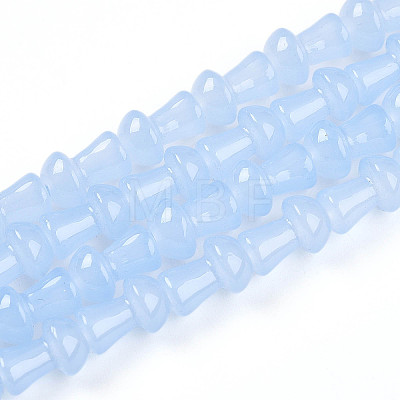 Baking Paint Glass Beads Strands DGLA-N007-01G-1