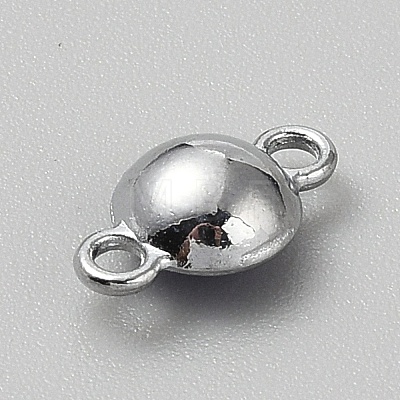 Faceted Glass Flat Round Connector Charms FIND-WH20042-56H-1