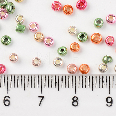 8/0 Plated Glass Seed Beads SEED-T005-05B-1