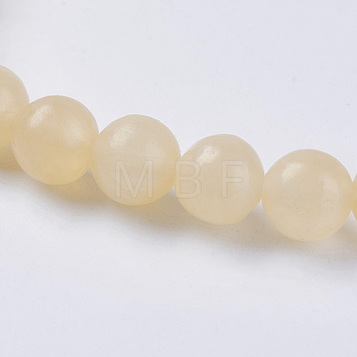 Natural Topaz Jade Beads Strands X-G-G515-6mm-03A-1