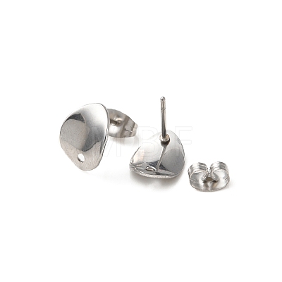 304 Stainless Steel Stud Earring Findings STAS-K254-04P-1