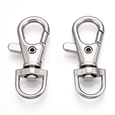 Alloy Swivel Lobster Claw Clasps PALLOY-T088-01P-1