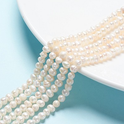 Natural Cultured Freshwater Pearl Beads Strands X-PEAR-L001-F-08-1