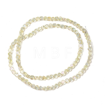 Electroplate Transparent Glass Beads Strands EGLA-L044-A-FR01-1