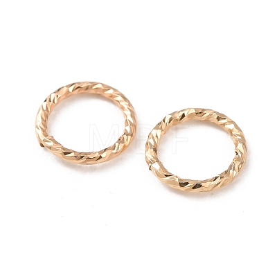 1/20 14K Gold Filled Open Jump Rings KK-Z159-01G-02-1