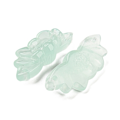 Translucent Resin Flower Connector Charms RESI-H153-05-1
