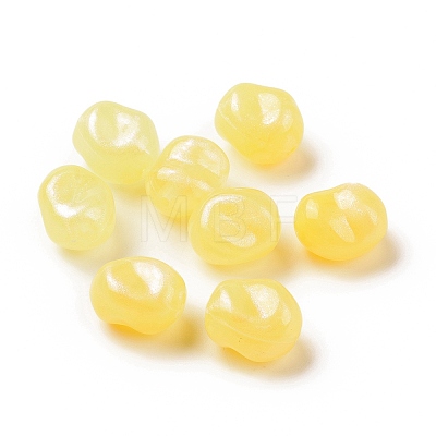 Opaque Acrylic Beads OACR-C013-10E-1