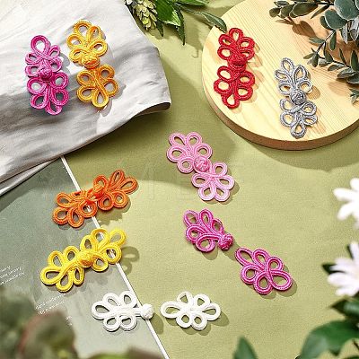  36pairs 9 colors Handmade Chinese Frogs Knots Buttons Sets BUTT-NB0001-46-1