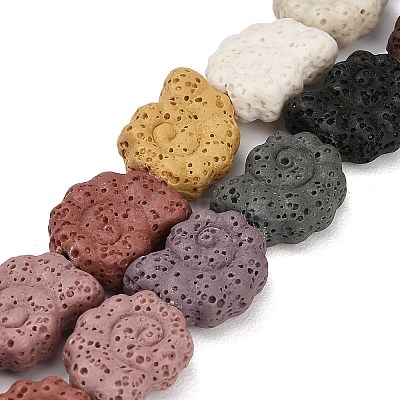 Natural Lava Rock Beads Strands G-G347-01A-1