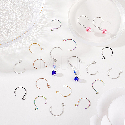 50Pcs 5 Colors 316 Surgical Stainless Steel Earring Hooks STAS-DC0011-05-1