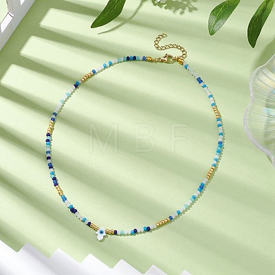 Glass Beaded Necklaces NJEW-JN04896-03-1