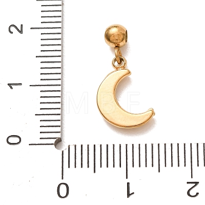 304 Stainless Steel Micro Pave Clear Cubic Zirconia Pendants CU-CBAB6EC-15G-02-1