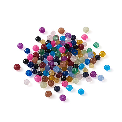 490Pcs 14 Colors Imitation Jade Glass Beads Strands GLAA-CD0001-13-1