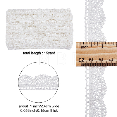 Lace Polyester Ribbons OCOR-WH0066-62-1