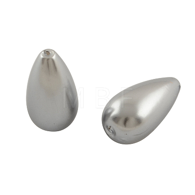 ABS Plastic Imitation Pearl Teardrop Beads MACR-S265-M-1