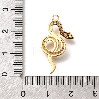 Brass Micro Pave Cubic Zirconia Pendants KK-K294-17G-01-1