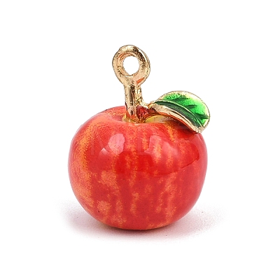 Fruit Alloy Enamel Charms ENAM-P264-02C-G01-1