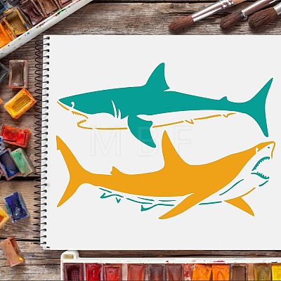 Large Plastic Reusable Drawing Painting Stencils Templates DIY-WH0202-212-1