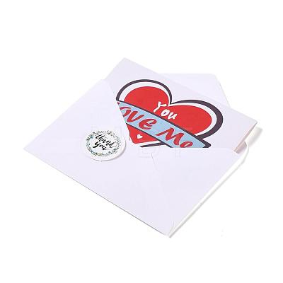 Rectangle Paper Greeting Cards DIY-F096-15-1